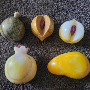 Italian Agate/ Alabaster Vintage Glass Fruit